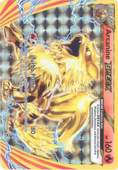 Pokemon Card - XY Promo #XY180 - ARCANINE BREAK (holo-foil) (Mint):  Sell2BBNovelties.com: Sell TY Beanie Babies, Action Figures, Barbies, Cards  & Toys selling online