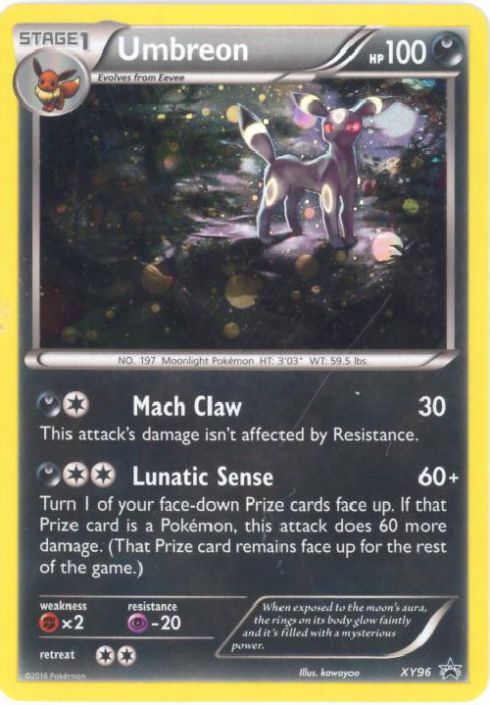 Pokemon Card - XY Promo #XY96 - UMBREON (holo-foil) (Mint