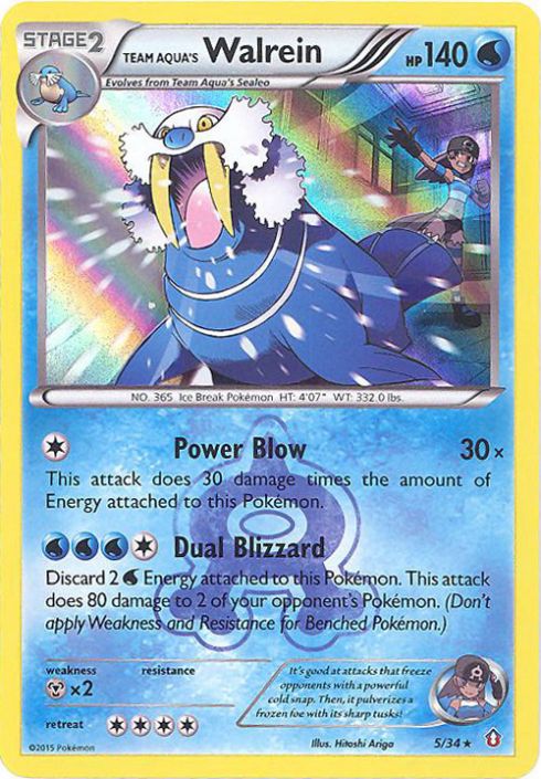 team aqua pokemon cards Team Aqua's Kyogre EX - Double Crisis