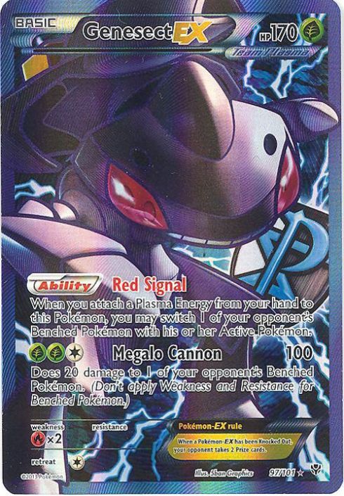 Pokemon Card - Plasma Blast 97/101 - GENESECT EX (full art holo):  : Sell TY Beanie Babies, Action Figures, Barbies, Cards  & Toys selling online
