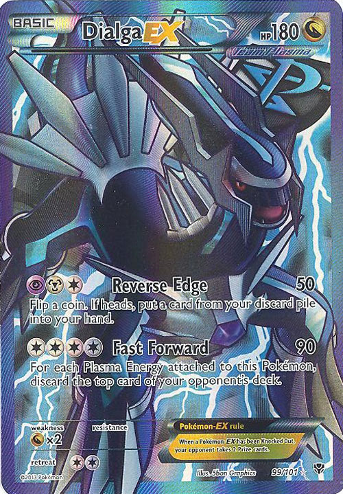 Pokemon Card - B&W: Plasma Blast 99/101 - DIALGA EX (full art holo) (Mint):  Sell2BBNovelties.com: Sell TY Beanie Babies, Action Figures, Barbies, Cards  & Toys selling online