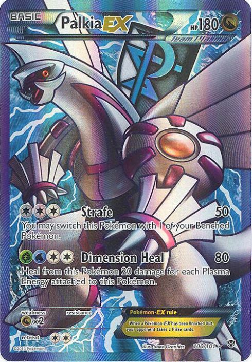 Pokemon Card - Plasma Blast 100/101 - PALKIA EX (full art holo):  Sell2BBNovelties.com: Sell TY Beanie Babies, Action Figures, Barbies, Cards  & Toys selling online