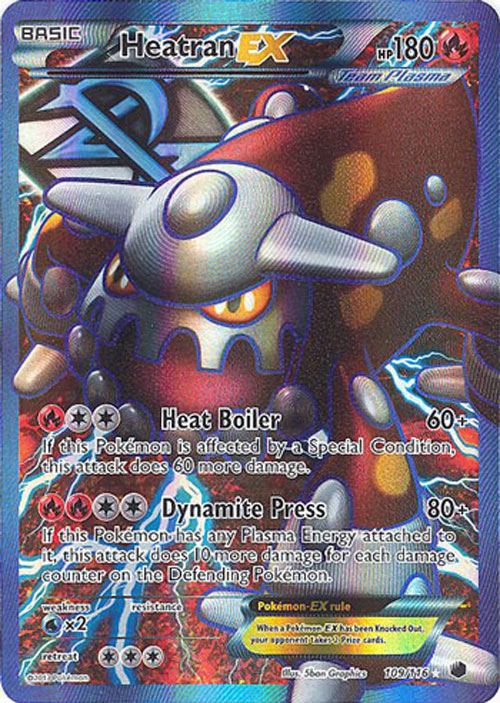 Heatran EX (109/116) [Black & White: Plasma Freeze] main image 0