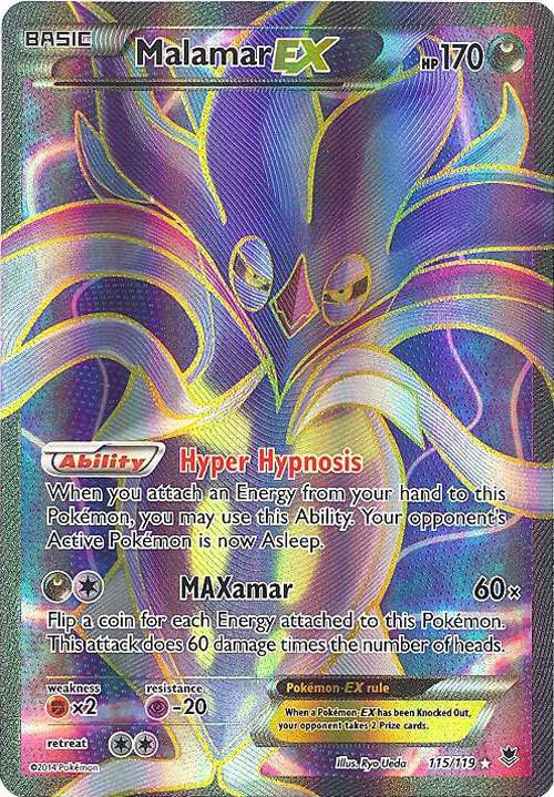 ほしせ★るな Pokemon Card - XY: Phantom Forces 115/119 - MALAMAR EX (full