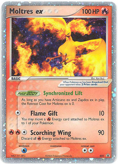 Pokemon Card Promo #031 - MOLTRES EX (holo-foil): Sell2BBNovelties.com:  Sell TY Beanie Babies, Action Figures, Barbies, Cards & Toys selling online