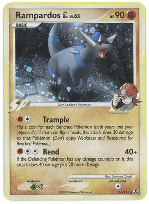 Pokemon Card - PL: Rising Rivals 11/111 - RAMPARDOS GL Lv.63 (holo-foil)  (Mint): Sell2BBNovelties.com: Sell TY Beanie Babies, Action Figures,  Barbies, Cards & Toys selling online