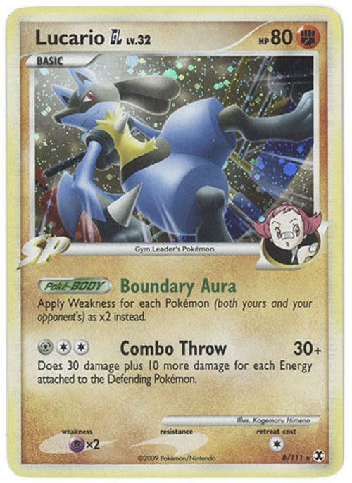 Pokemon Card - PL: Rising Rivals 8/111 - LUCARIO GL Lv.32 (holo