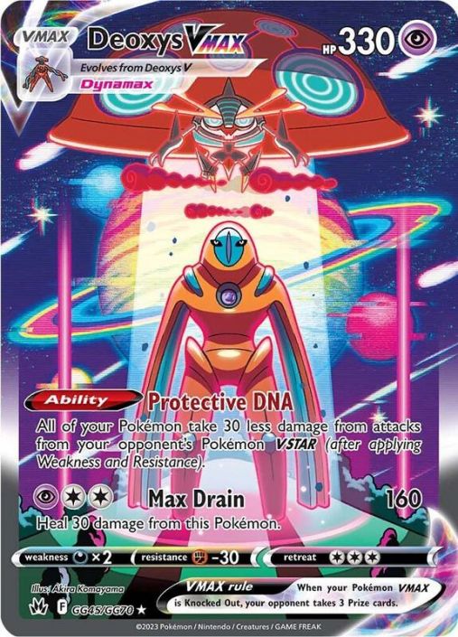 Pokemon Card - Crown Zenith GG45/GG70 - DEOXYS VMAX (Ultra Rare) (Mint):  Sell2BBNovelties.com: Sell TY Beanie Babies, Action Figures, Barbies, Cards  & Toys selling online