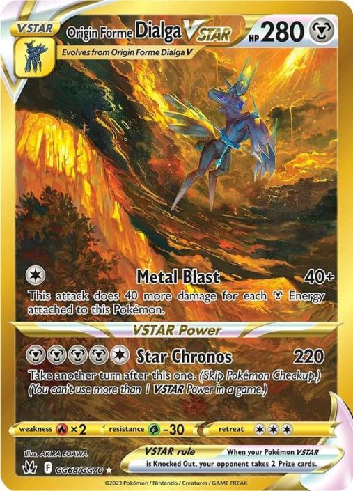 Pokemon Card - Crown Zenith GG68/GG70 - ORIGIN FORME DIALGA VSTAR (Secret  Rare) (Mint): Sell2BBNovelties.com: Sell TY Beanie Babies, Action Figures,  Barbies, Cards & Toys selling online