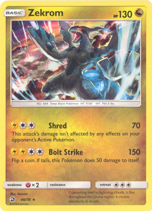 basic zekrom pokemon card Zekrom (39/116) [Black & White: Plasma Freeze] Damaged Reverse Holofoil main image 1