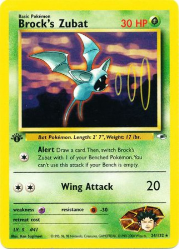 pokemon card zubat Amazon.com: Pokemon - Zubat (57) - Fossil