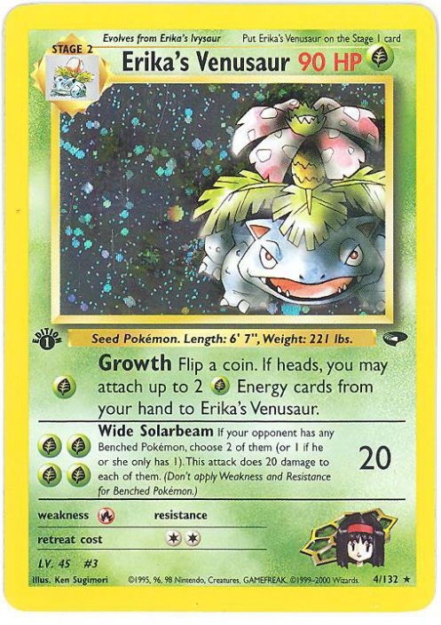 venusaur holographic card Pokemon HOLOGRAPHIC PACK