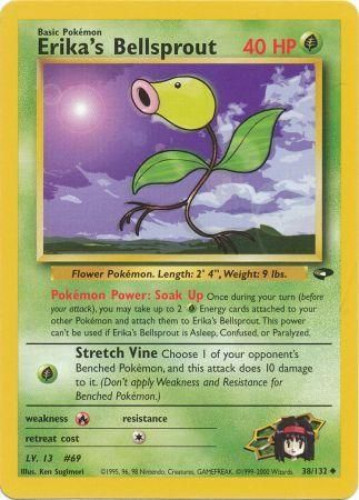 pokemon bellsprout card Bellsprout, Weepinbell and Victreebel Lot - 22 Cards Weakness Fire 2 Retreat Cost 1996 Pokemon Japanese Playing Cards