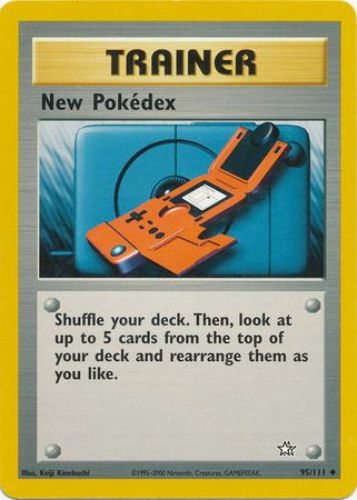 Pokemon Card - Neo Genesis 95/111 - NEW POKEDEX (uncommon) (Mint):  Sell2BBNovelties.com: Sell TY Beanie Babies, Action Figures, Barbies, Cards  & Toys selling online