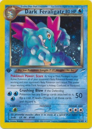 feraligatr pokemon card price - Neo Destiny 5/105 Water Ability Rowdy When you play this Pokémon from your hand to evolve 1 of your Pokémon during your turn PSA10】Pokemon Card Victory Medal Feraligatr
