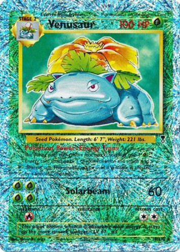 Pokemon Card - Legendary Collection 18/110 - VENUSAUR (reverse holo)  (Mint): Sell2BBNovelties.com: Sell TY Beanie Babies, Action Figures,  Barbies, Cards & Toys selling online