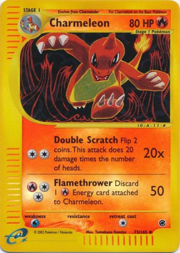Pokemon Card - Expedition 73/165 - CHARMELEON (reverse holo) (Mint) Pokemon Card - Expedition 73/165 - CHARMELEON (reverse holo) (Mint)