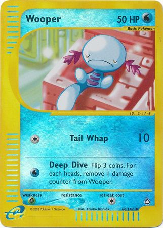 wooper pokemon cards Paldean - 067/108 (067/108) variation to centering Wooper card - AD 48/81
