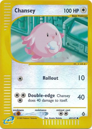 Pokémon Chansey 69 69 - Continuous Tumble - My Pokemon Card