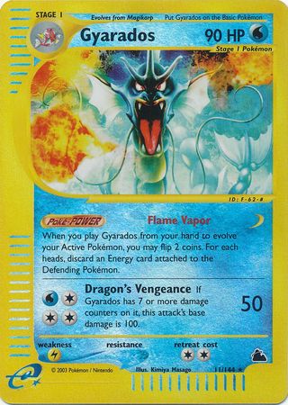 Pokemon Card - Skyridge 11/144 - GYARADOS (reverse holo) (Mint): Sell2BBNovelties.com: Sell TY Beanie Babies, Action Figures, Barbies, Cards & Toys selling online Pokemon Card - Skyridge 11/144 - GYARADOS (reverse holo) (Mint): Sell2BBNovelties.com: Sell TY Beanie Babies, Action Figures, Barbies, Cards & Toys selling online