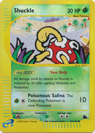 pokemon shuckle card Pokemon Card - Skyridge 96/144