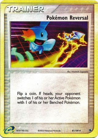 Pokemon Card - Ruby & Sapphire 87/109 - POKEMON REVERSAL (reverse holo) (Mint): Sell2BBNovelties.com: Sell TY Beanie Babies, Action Figures, Barbies, Cards & Toys selling online Pokemon Card - Ruby & Sapphire 87/109 - POKEMON REVERSAL (reverse holo) (Mint): Sell2BBNovelties.com: Sell TY Beanie Babies, Action Figures, Barbies, Cards & Toys selling online