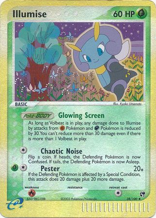 Pokemon Card - Sandstorm 38/100 - ILLUMISE (reverse holo) (Mint)