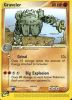 Pokemon Card - Dragon 29/97 - GRAVELER (uncommon) (Mint)