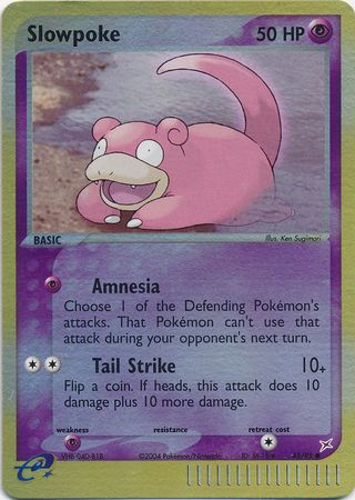Pokemon Card - Team Magma vs Team Aqua 45/95 - SLOWPOKE (reverse holo)  (Mint)