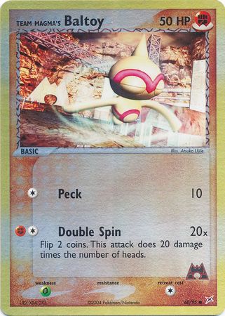 pokemon baltoy card 63/124 RarityCommon Hit Points70 HP Psychic Rapid Spin (10) Switch this Pokmon with 1 of your Benched Pokmon Baltoy #32 Prices | Pokemon