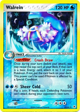 Pokemon Card - Hidden Legends 15/101 - WALREIN (reverse holo) (Mint):  Sell2BBNovelties.com: Sell TY Beanie Babies, Action Figures, Barbies, Cards  & Toys selling online