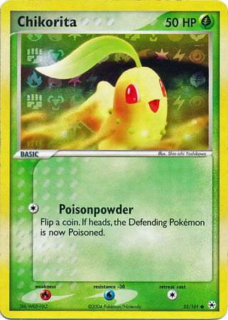 Pokemon Card - Hidden Legends 55/101 - CHIKORITA (reverse holo) (Mint)