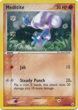 Pokemon Card - Hidden Legends 66/101 - MEDITITE (reverse holo) (Mint) Pokemon Card - Hidden Legends 66/101 - MEDITITE (reverse holo) (Mint)