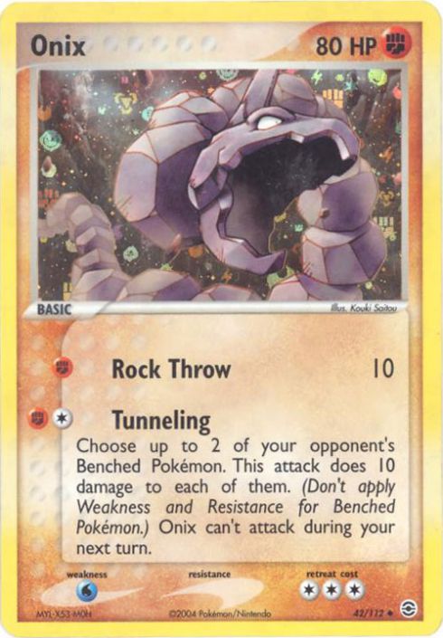 Onix - EX FireRed & LeafGreen Pokémon card 42/112