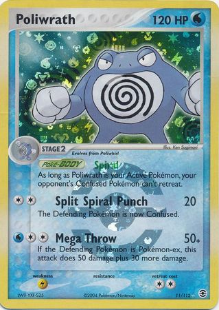 pokemon card poliwrath Sun & Moon Base Set Rare Holo #32 which laid the foundation for competitive trading card mechanics worldwide Poliwrath 062/165 - Poliwhirl Poliwag