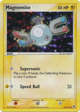 Pokemon Card - Fire Red & Leaf Green 68/112 - MAGNEMITE (reverse holo)  (Mint): Sell2BBNovelties.com: Sell TY Beanie Babies, Action Figures,  Barbies, Cards & Toys selling online