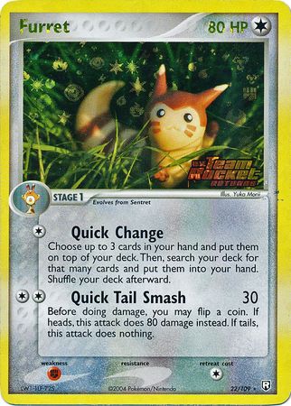 Pokemon Card - Team Rocket Returns 22/109 - FURRET (reverse holo) (Mint): Sell2BBNovelties.com: Sell TY Beanie Babies, Action Figures, Barbies, Cards & Toys selling online Pokemon Card - Team Rocket Returns 22/109 - FURRET (reverse holo) (Mint): Sell2BBNovelties.com: Sell TY Beanie Babies, Action Figures, Barbies, Cards & Toys selling online