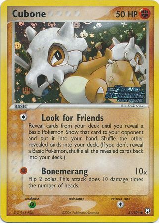 Pokemon Card - Team Rocket Returns 51/109 - CUBONE (reverse holo) (Mint)