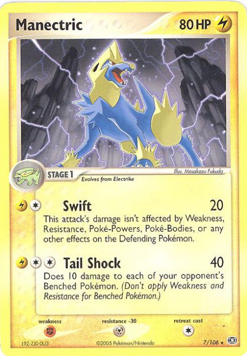 Pokemon Card - Emerald 7/106 - MANECTRIC (rare) (Mint):  Sell2BBNovelties.com: Sell TY Beanie Babies, Action Figures, Barbies, Cards  & Toys selling online