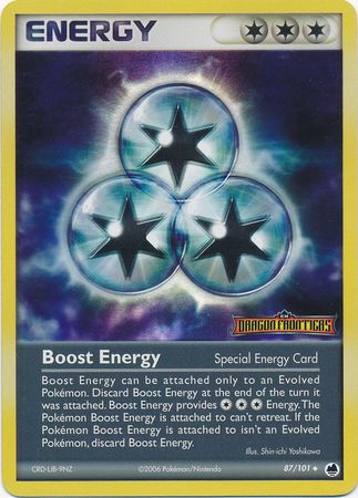 Pokemon Card - Dragon Frontiers 87/101 - BOOST ENERGY (reverse holo)  (Mint): Sell2BBNovelties.com: Sell TY Beanie Babies, Action Figures,  Barbies, Cards & Toys selling online