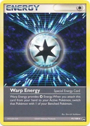 Pokemon Card - Power Keepers 91/108 - WARP ENERGY (uncommon) (Mint)