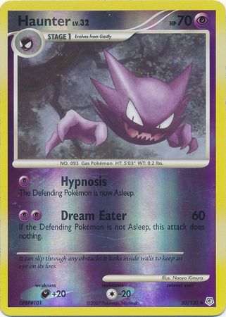 Pokemon Card - Diamond & Pearl 50/130 - HAUNTER (reverse holo) (Mint):  Sell2BBNovelties.com: Sell TY Beanie Babies, Action Figures, Barbies, Cards  & Toys selling online