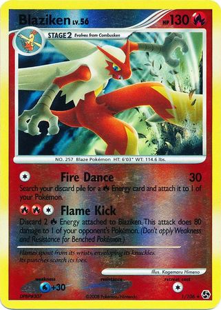 Pokemon Card - D&P: Great Encounters 1/106 - BLAZIKEN (reverse holo)  (Mint): Sell2BBNovelties.com: Sell TY Beanie Babies, Action Figures,  Barbies, Cards & Toys selling online