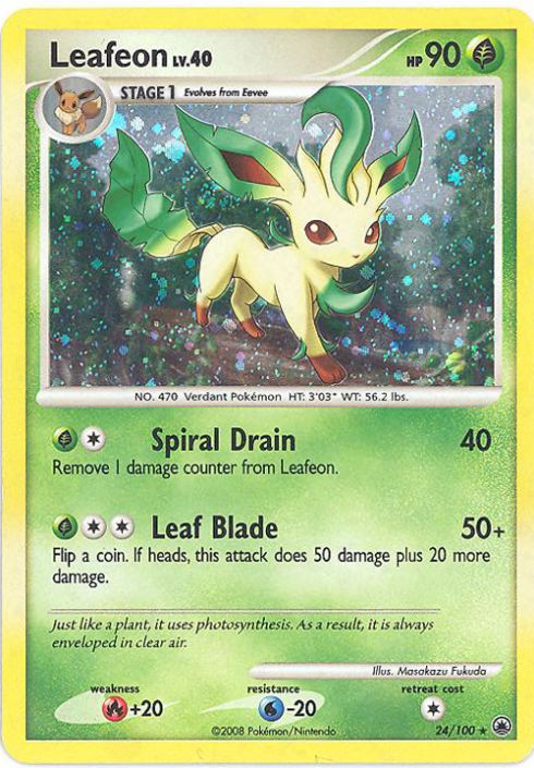 Auction Prices Realized Tcg Cards 2008 Pokemon Diamond & Pearl Majestic  Dawn Leafeon LV.X-Holo