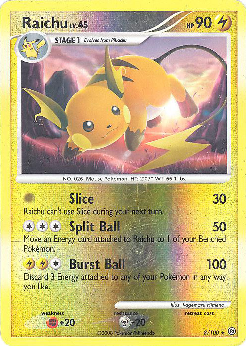 PSA10 ポケモンカード ライチュウRAICHU アンリミ HOLO ホロ 025