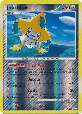 Pokemon Card - Rising Rivals 7/111 - JIRACHI (REVERSE holo-foil) (Mint ...