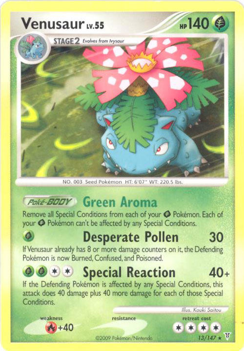 Pokemon Card Supreme Victors 13/147 VENUSAUR Lv.55 (rare