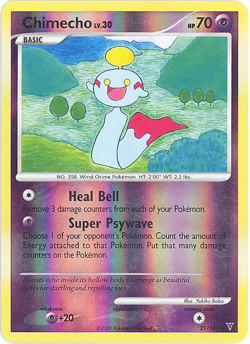 pokemon chimecho card (179/167) – PokeGuard Common Card Type Chimecho | Silver Tempest |