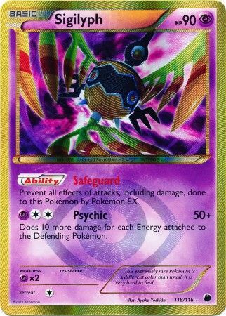 Pokemon Card - B&W: Plasma Freeze 118/116 - SIGILYPH (secret - holo-foil) (Mint): Sell2BBNovelties.com: Sell TY Beanie Babies, Action Figures, Barbies, Cards & Toys selling online Pokemon Card - B&W: Plasma Freeze 118/116 - SIGILYPH (secret - holo-foil) (Mint): Sell2BBNovelties.com: Sell TY Beanie Babies, Action Figures, Barbies, Cards & Toys selling online