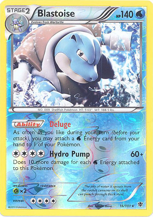 Pokemon Card - B&W: Plasma Blast 16/101 - BLASTOISE (reverse holo) (Mint):  Sell2BBNovelties.com: Sell TY Beanie Babies, Action Figures, Barbies, Cards  & Toys selling online